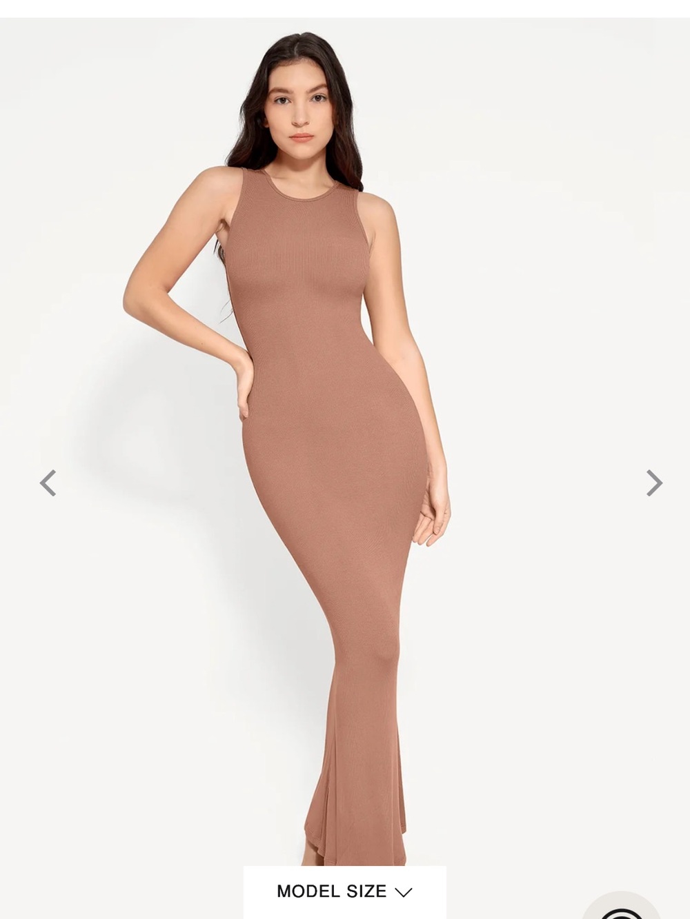 Shapewear popilush Modal Sleeveless Crew
Neck Slimming Maxi Dress